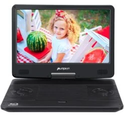 Pumpkin - PB1422B-P 14 Zoll Blu Ray DVD Player Tragbar Mit Eingebautem Akku Mobile Blu Ray Player Für Auto Kin