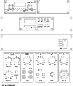 MONACOR - TXA-1020USB