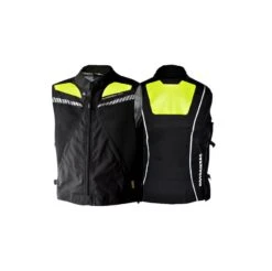 MOTOAIRBAG - V2.0c Weste Airbag Hinten Und Vorne, Schwarz/fluo, Größe XXL/XXXL